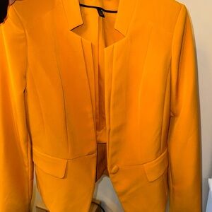 White House Black Market Vibrant Yellow Blazer